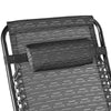 Super Width 63CM 200KG Zero Gravity Chair Folding Lounge Beach Outdoor Square