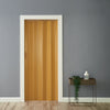 Folding Door Natural Pine Effect PVC Internal Accordion Concertina Sliding Door