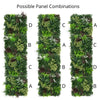 Artificial Green Living Wall Hedge Plant Panels Combo of 4x 50cmx50cm - CARNIVAL