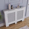 White Radiator Cover MDF Small Large Modern Wood Slat Grill Cabinet Furniture