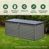 Storage Box 390L - Utility Chest Organiser for Garden, Patio and Decking