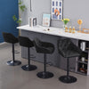 Set of 2/4 Bar Stools Velvet w/Armrest 8cm Thick Seat Swivel Bar Chair Breakfast