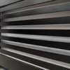 RADIATOR COVER Wall Cabinet MDF Wood Black Horizontal Line Grill Shelf Cabinet