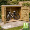 6x3 WOODEN GARDEN BIKE STORE OUTDOOR PENT BICYCLE SHED TOOL WALLSTORE STORAGE