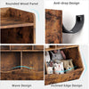 Kids Wooden Toy Storage Cabinet, Multi Shelf Bookshelf Organiser with Cubbies