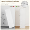 Kitchen Modern Floor Storage Cabinet Pantry Cabinet with 4 Doors