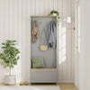 Grey Coat Stand with Shoe Storage, Hallway Unit & Storage Bench,
