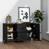 Modern Wooden Sideboard Storage Cabinet Unit With 2 Doors & 2 Drawers Wood Units