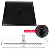 Concealed 2 Way Shower Mixer Square Black 16" Ceiling Shower Head Handset Kit