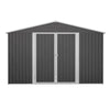 Garden Shed 10X8FT Metal Apex Roof With Free Foundation Base Storage House Anthr
