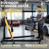 2 Ton Hydraulic Folding Engine Crane RocwooD Hoist Lift Stand 2000kg Garage
