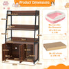 Large Hidden Cat Washroom Furniture with Scratching Pad