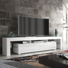 TV Unit 200cm Sideboard Cabinet | Cupboard TV Stand | White High Gloss Doors