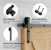 8FT/243cm Sliding Barn Wood Door Hardware Closet Track Kit Single Door Black
