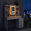 Dressing Table With 6 Drawers LED Mirror Set Makeup Desk Vanity Table Nbuzmzkixd