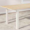 Extendable Dining Table Set w/ 2 Benches&2 Stools, Office Desk Seats 4-8 Persons
