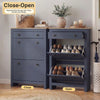 3 Drawers Shoes Cabinet Storage Shoe Rack Wooden Stand Cupboard Unit Organiser