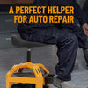 Heavy Duty Rolling Garage Stool with Tool Tray,Adjustable Height Mechanic Chair