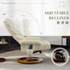 Recliner Armchair With Footstool High Back Heat And Massage Ergonomic Sofa Chair