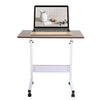 Height Adjustable Laptop Desk Mobile Bedside Table Overbed Computer Stand Office