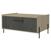 Oak & Grey Coffee Table Harvard with Storage Stylish Modern Design