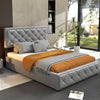 NEW OTTOMAN STORAGE UPHOLSTERED BED FRAME 4FT6 DOUBLE LEATHER GAS LIFT BED FRAME