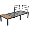 4 Seater Garden Furniture, Sectional L-Shaped Corner Sofa Set with Table, Grey