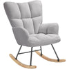 Relax Rocking Chair Armchair Nursery Nursing Seat Wooden Runners Thick Padding