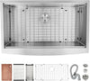 30/33inch Apron Front Sink Single Bowl Kitchen Sink 16 Gauge Stainless Steel