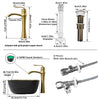 Wall Mounted Bathroom Vanity Unit & Basin Sink Dual Doors Storage Cabinet 1200mm