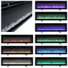 40/50/60/70/80/100 Inch Insert/Wall Mounted LED Fireplace Wall Inset Into Fire