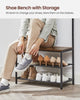 Coat Rack with Shoe Storage, Hall Tree, Coat Stand with Bench, HSR411B01