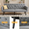 Double Fabric Sofa Single Bed Sleeper Couch Sofabed Settee Recliner Beds Pleqkkn