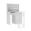Professional Manicure Table Nail Technician Desk Beauty Salon Station with Shelf