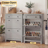 3 Drawers Shoes Cabinet Storage Shoe Rack Wooden Stand Cupboard Unit Organiser