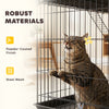 3-Tier Large Cat Cage Indoor, Detachable Metal Wire Kennel with Hammock
