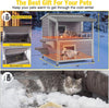 Outdoor Catio Wooden Cat Enclosure Cat House Outdoor Cat Playpen Heated