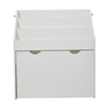Kids Bookshelf Toy Organiser with Storage Drawer Mobile Children Bookcase White