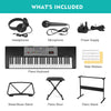 ♬Mustar 61 Keys Portable Learning Electronic Keyboard Piano Keyboard