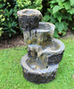 Garden Water Feature Fountain LED Lights Indoor Outdoor Statues Ornament Cascade