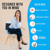Lumbar Support Pillow for Car and Office Chair Improve Posture &Back Pain Relief