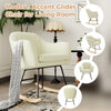 Nursery Rocking Chair Upholstered Rocker Chair Padded Armchair High Backrest NEW