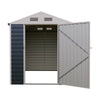3-10FT Galvanised Garden Storage Shed Outdoor Apex /Pent Roof Log Tool House Box