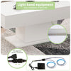 High Gloss Coffee Table with LED Light Living Room Cocktail Sofa Center Table
