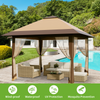 4x4M Pop Up Garden Gazebo Outdoor Party Tent Canopy With Sides Heavy Duty