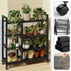 4 Tier Kitchen Basket Storage Trolley Rack Fruit Vegetable Organiser Shelf Cart