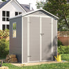 16x8 12x8 8x8FT Plastic Garden Tool Storage Shed Outdoor Lockable Bike Bin House