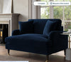 Brand new Set of soft lounge furniture Navy Velvet 3+2+love seat with footstool