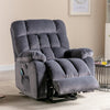 Power Lift Recliner Electric Massage Chair Armchair Single Sofa with Heat Grey