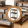 Sofa Side Table 3-Tier End Table Bedside Table with Metal Frame Nightstand